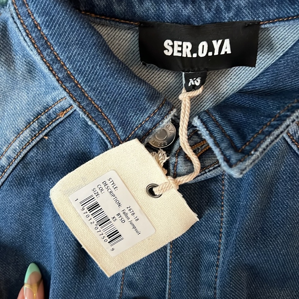 Ser.O.Ya Fallon Jumpsuit in Bayside Sz XS Revolve FWRD Seroya - Picture 7 of 10